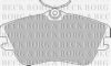 BORG & BECK BBP1160 Brake Pad Set, disc brake